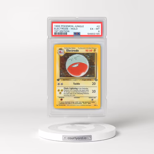 1999 Pokémon Jungle #2 Electrode - 1st Edition Holo (PSA 6 EX-MT)