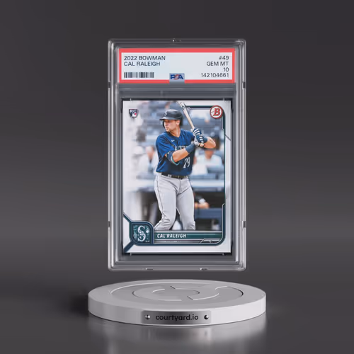 2022 Bowman #49 Cal Raleigh (PSA 10 GEM MINT)