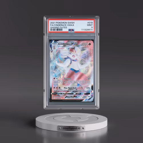 2021 Pokémon Sword & Shield Shining Fates #019 Cinderace Vmax - Full Art (PSA 9 MINT)