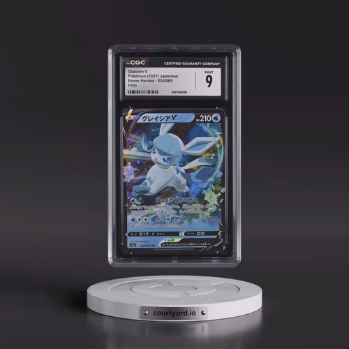 2021 Eevee Heroes #024/069 Glaceon V - Holo (CGC 9 MINT)