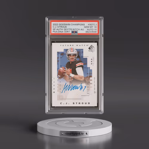2022 Upper Deck Goodwin Champions SP Authentic 2000 Future Watch Auto #00TCJ CJ Stroud (PSA 10 GEM M