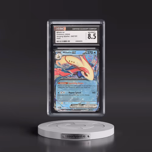2024 Pokémon Ssp EN-Surging Sparks #042 Milotic EX - Holo (CGC 8.5 NM-MT+)