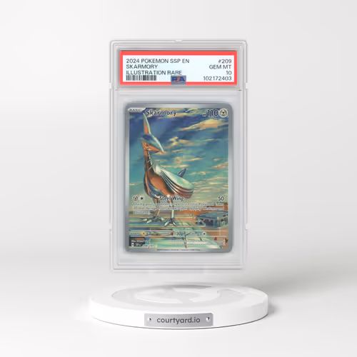 2024 Pokémon Ssp EN-Surging Sparks #209 Skarmory - Illustration Rare (PSA 10 GEM MINT)