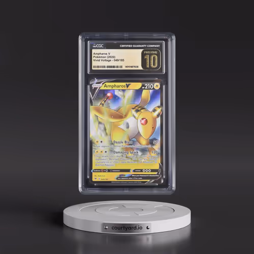 2020 Vivid Voltage #049/185 Ampharos V - Holo (CGC 10 PRISTINE)