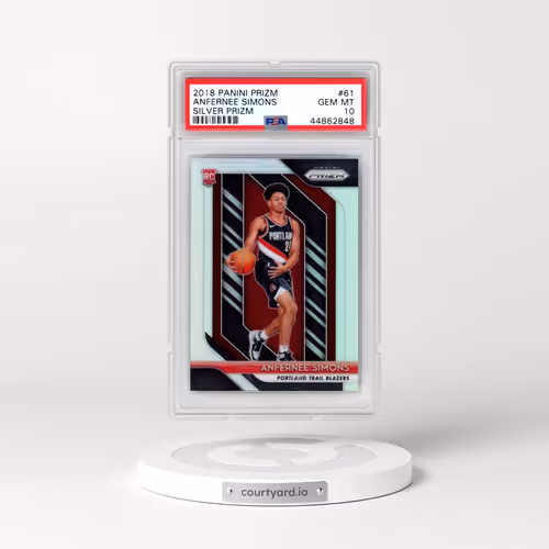 2018 Panini Prizm #61 Anfernee Simons - Silver Prizm (PSA 10 GEM MINT)