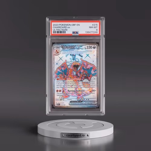 2023 Pokémon Obf EN-Obsidian Flames #215 Charizard EX - Holo Ultra Rare (PSA 8 NM-MT)