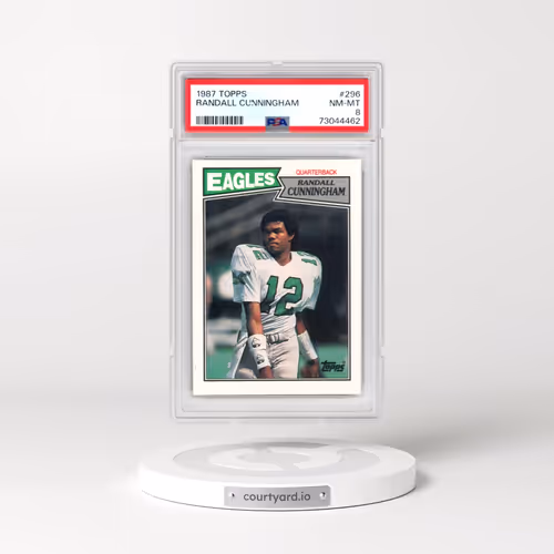 1987 Topps #296 Randall Cunningham (PSA 8 NM-MT)