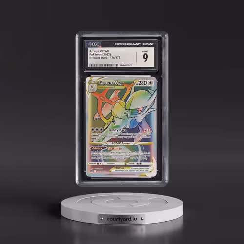 2022 Brilliant Stars #176/172 Arceus VSTAR - Rainbow Rare Holo (CGC 9 MINT)