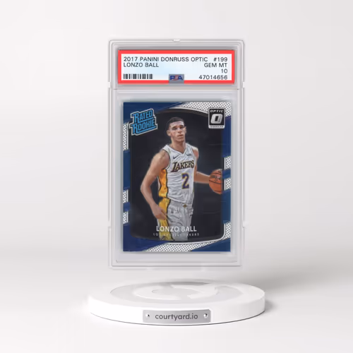2017 Panini Donruss Optic #199 Lonzo Ball (PSA 10 GEM MINT)