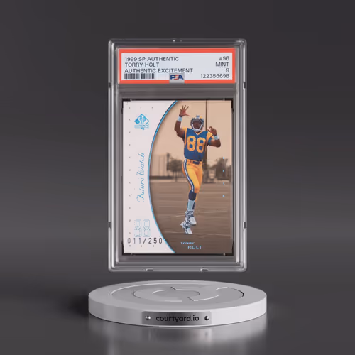 1999 SP Authentic #96 Torry Holt - Authentic Excitement (PSA 9 MINT)