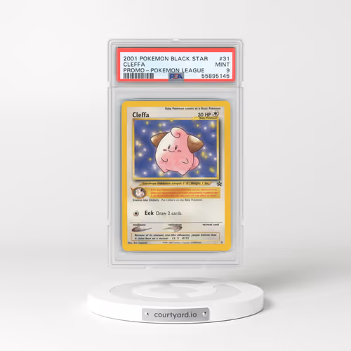 1999 Black Star Promos #31 Cleffa - Pokémon League (PSA 9 MINT)