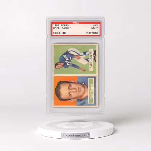 1957 Topps #77 Carl Tasseff (PSA 7 NM)