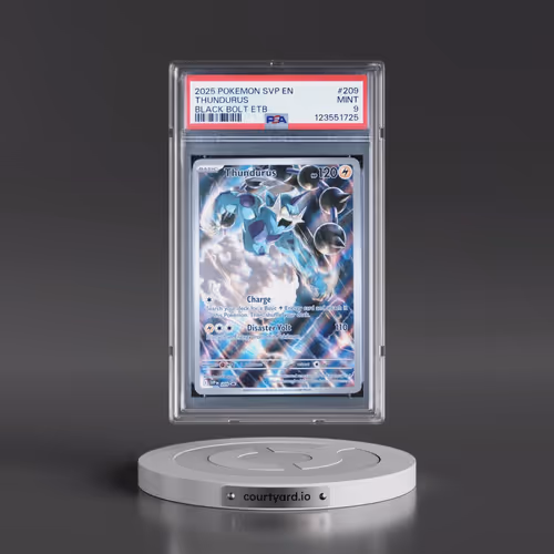 2025 Pokémon Svp EN-SV Black Star Promo #209 Thundurus - Black Bolt Elite Trainer Box (PSA 9 MINT)