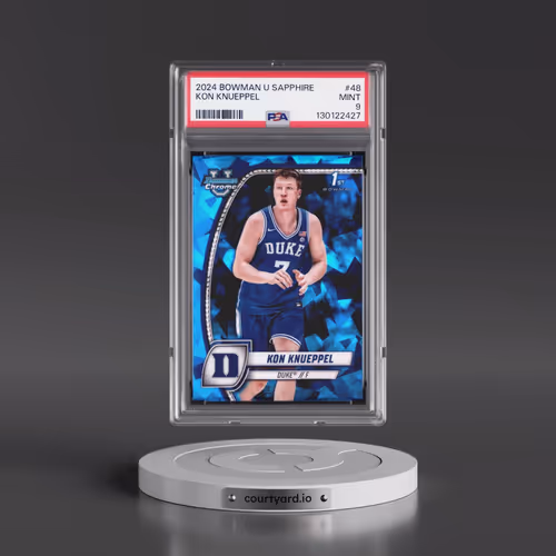 2024 Bowman University Chrome Sapphire #48 Kon Knueppel (PSA 9 MINT)