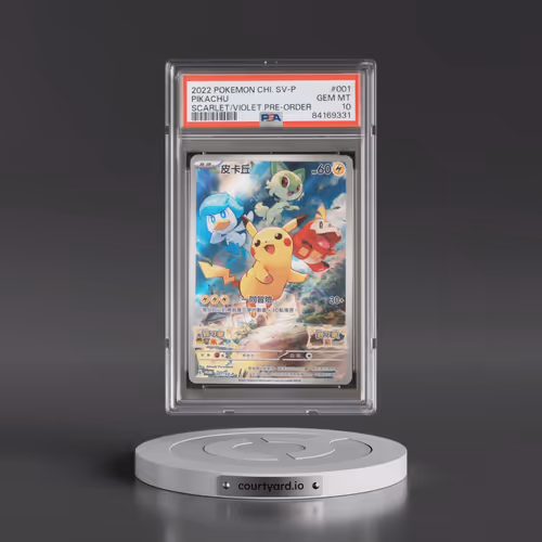 2022 Pokémon SV Promo #001 Pikachu - Scarlet & Violet Pre-Order (PSA 10 GEM MINT)