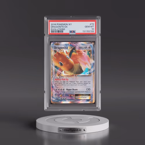 2016 Pokémon XY Evolutions #72 Dragonite EX - Holo (PSA 10 GEM MINT)