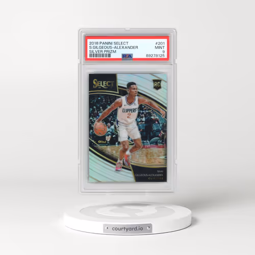 2018 Panini Select #201 Shai Gilgeous-Alexander - Silver Prizm (PSA 9 MINT)