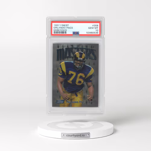 1997 Finest #306 Orlando Pace - Embossed (PSA 10 GEM MINT)