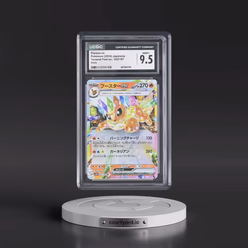 2024 Pokémon Sv8a-Terastal Fest EX #022 Flareon EX - Holo (CGC 9.5 MINT+)