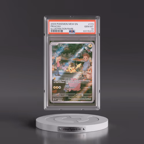 2023 Pokémon Mew EN-151 #173 Pikachu - Illustration Rare (PSA 10 GEM MINT)