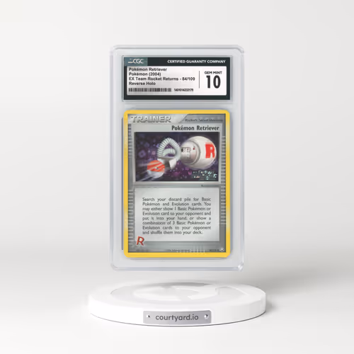 2004 EX Team Rocket Returns #84/109 Pokémon Retriever - Reverse Holo (CGC 10 GEM MINT)