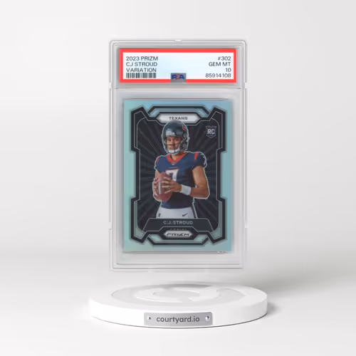 2023 Panini Prizm #302 CJ Stroud - Variation (PSA 10 GEM MINT)