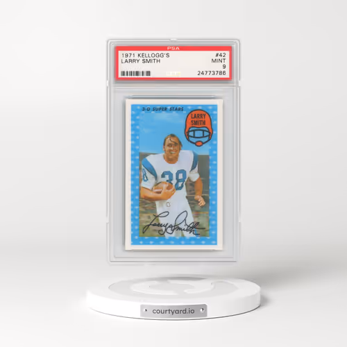 1971 Kellogg's #42 Larry Smith (PSA 9 MINT)