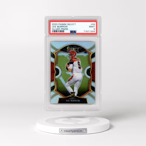 2020 Panini Select #46 Joe Burrow - Silver Prizm (PSA 9 MINT)