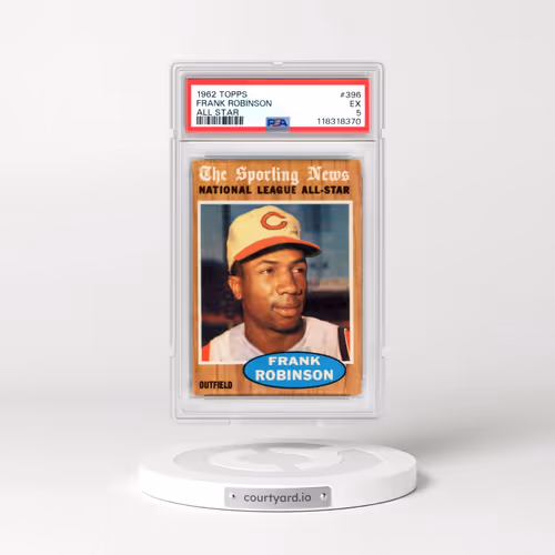 1962 Topps #396 Frank Robinson - All Star (PSA 5 EX)