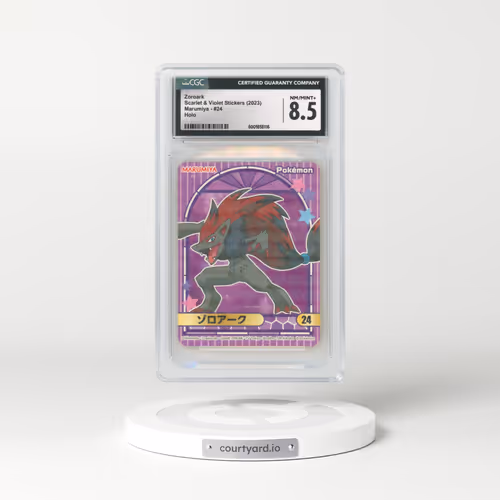 2023 Scarlet & Violet Stickers (Marumiya Archway BG) - Japanese #24 Zoroark - Holo (CGC 8.5 NM-MT+)