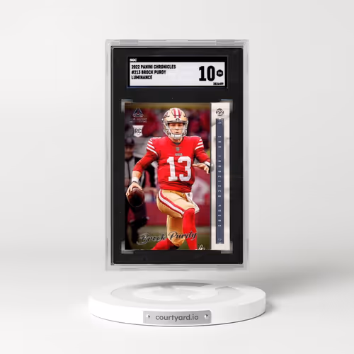2022 Panini Chronicles #213 Brock Purdy - Luminance (SGC 10 GEM MINT)