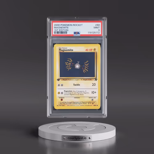 2000 Pokémon Rocket #60 Magnemite - 1st Edition (PSA 9 MINT)