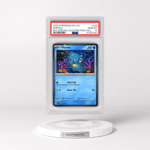 2024 Pokémon Sfa EN-Shrouded Fable #010 Horsea - Shrouded Fable Special Illustration Collection (PSA 10 GEM MINT)