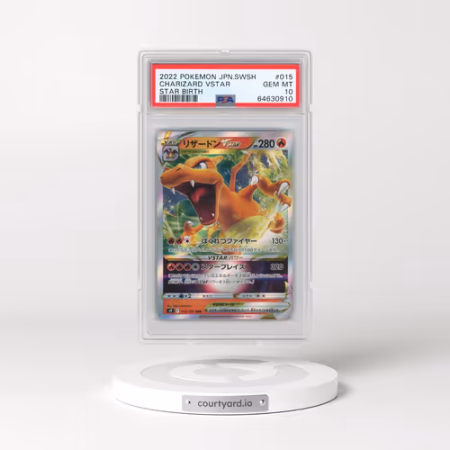 2022 Pokémon Sword & Shield Star Birth #015 Charizard Vstar (PSA 10 GEM MINT)