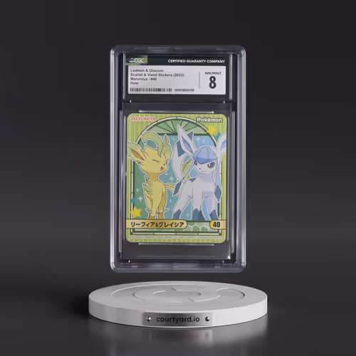 2023 Scarlet & Violet Stickers (Marumiya Archway BG) - Japanese #40 Leafeon & Glaceon - Holo (CG