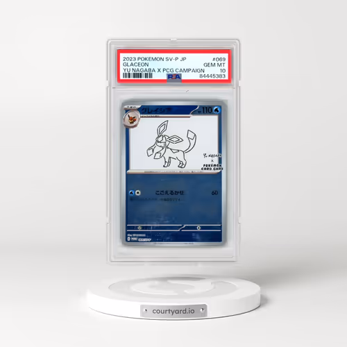 2023 Pokémon SV-P Promo #069 Glaceon - YU Nagaba X Pokemon Card Game Campaign (PSA 10 GEM MINT)