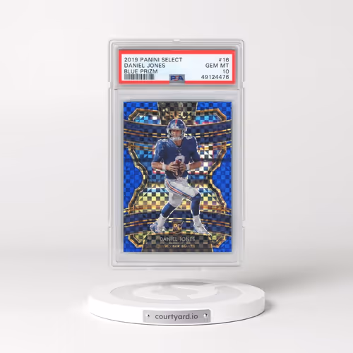 2019 Panini Select #16 Daniel Jones - Blue Prizm (PSA 10 GEM MINT)