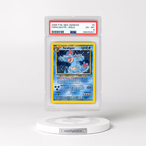 2000 Pokémon Neo Genesis #5 Feraligatr - Holo (PSA 6 EX-MT)