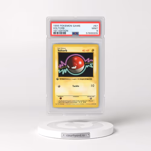 1999 Pokémon Game #67 Voltorb - 1st Edition (PSA 9 MINT)