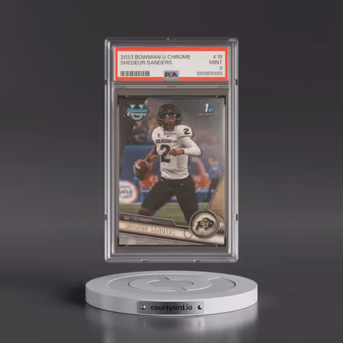 2023 Bowman University Chrome #16 Shedeur Sanders (PSA 9 MINT)