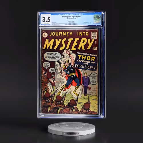 Journey Into Mystery #84 CGC 3.5 Off-white Pages (Marvel Comics, 9/62) - Universal U.K. Price Varian