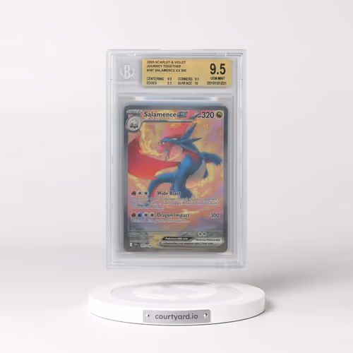 2025 Pokémon Jtg EN-Journey Together #187 Salamence EX - Holo Special Illustration Rare (BGS 9.5 GEM