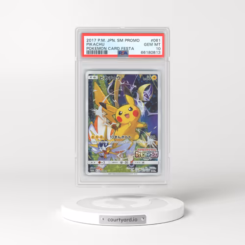 2017 Pokémon SM Promo #061 Pikachu - Pokemon Card Festa (PSA 10 GEM MINT)