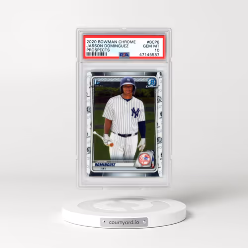 2020 Bowman Chrome Prospects #BCP8 Jasson Dominguez (PSA 10 GEM MINT)