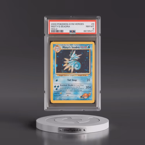 2000 Pokémon Gym Heroes #9 Misty's Seadra - Holo (PSA 8 NM-MT)