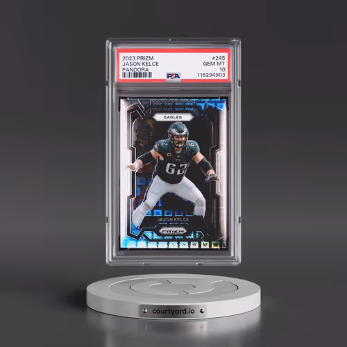 2023 Panini Prizm #245 Jason Kelce - Pandora (PSA 10 GEM MINT)