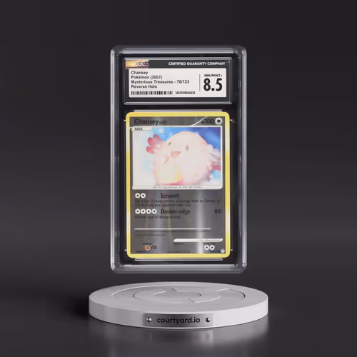 2007 Mysterious Treasures #76/123 Chansey - Reverse Holo (CGC 8.5 NM-MT+)