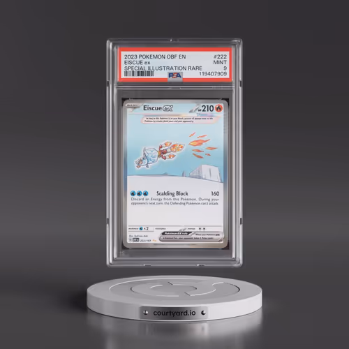 2023 Pokémon Obf EN-Obsidian Flames #222 Eiscue EX - Holo Special Illustration Rare (PSA 9 MINT)
