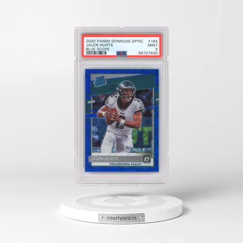2020 Panini Donruss Optic #164 Jalen Hurts - Blue Scope (PSA 9 MINT)