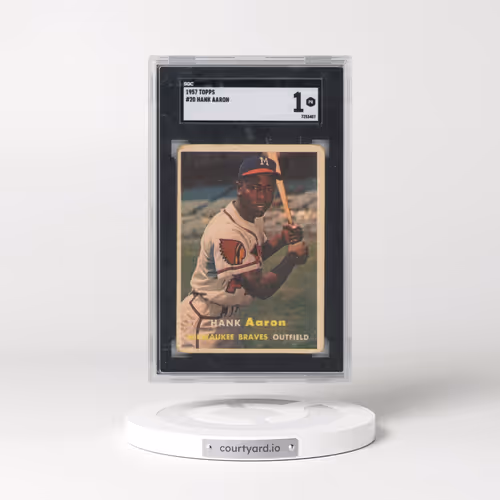 1957 Topps #20 Hank Aaron (SGC 1 PR)